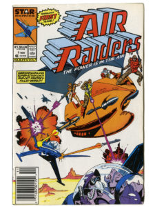 Air Raiders #1 comic cover — Marvel 1987 — Hasbro toy tie-in — ComicBook.beer archive