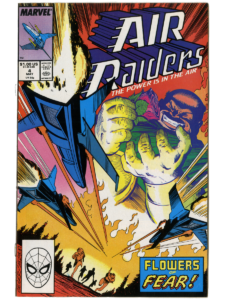 Air Raiders #4 comic cover — Marvel 1988 — Hasbro toy tie-in — ComicBook.beer archive