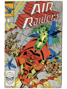 Air Raiders #5 comic cover — Marvel 1988 — Hasbro toy tie-in — ComicBook.beer archive